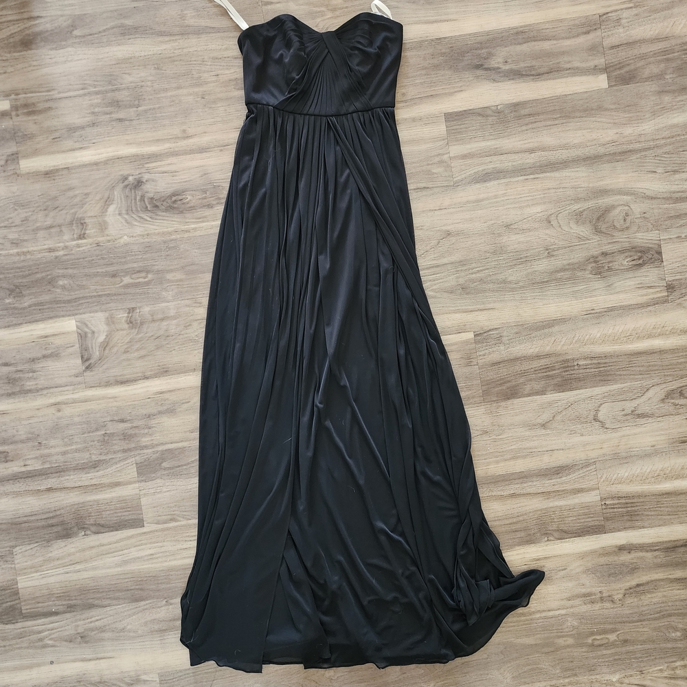 David's Bridal Elegant Strapless Evening Dress